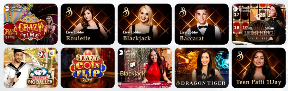 Jeux de casino en direct ILE DE CASINO