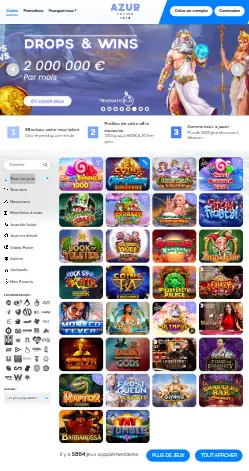 l'application et interface Ile De Casino